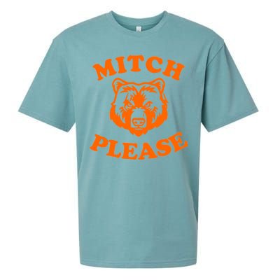 Mitch Please Bear Logo Sueded Cloud Jersey T-Shirt