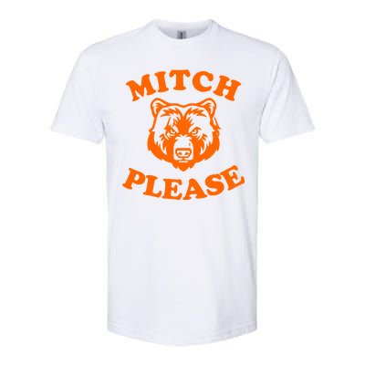 Mitch Please Bear Logo Softstyle CVC T-Shirt