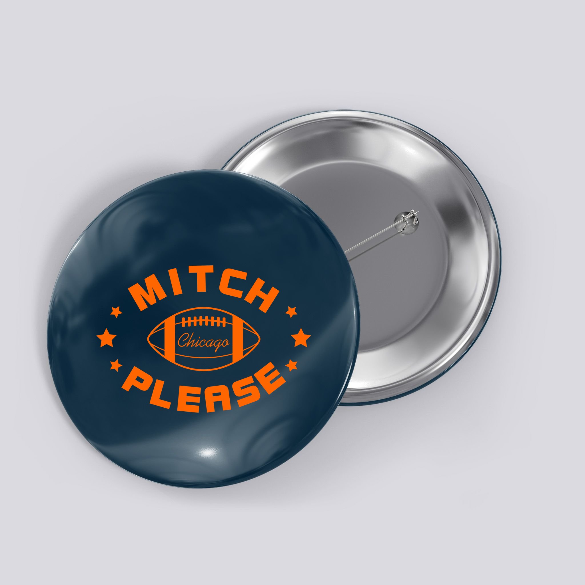 Mitch Please Chicago Stars Button