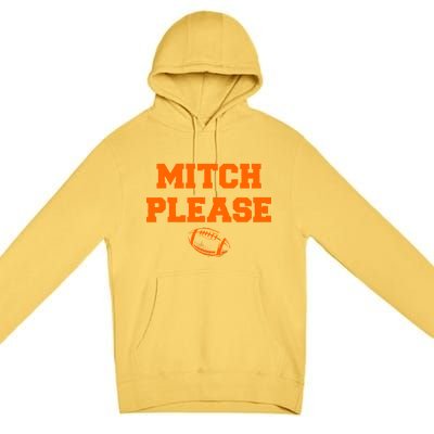 Mitch Please Football Logo Premium Pullover Hoodie