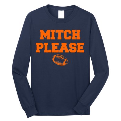 Mitch Please Football Logo Long Sleeve Shirt