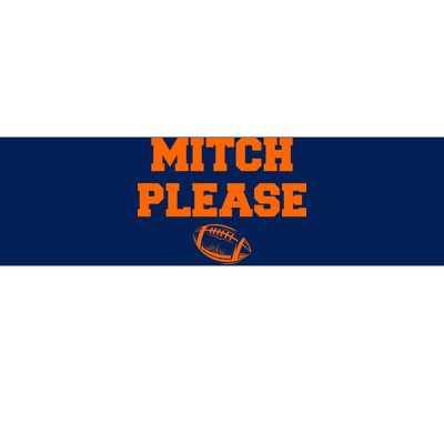 Mitch Please Football Logo Bumper Sticker