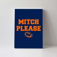 Mitch Please Football Logo Canvas