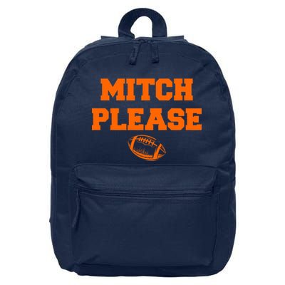 Mitch Please Football Logo 16 in Basic Backpack