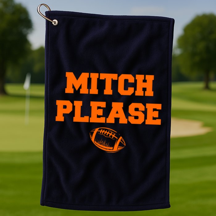 Mitch Please Football Logo Golf Towel
