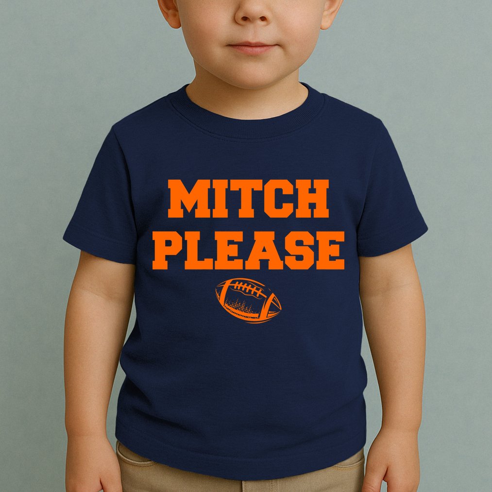Mitch Please Football Logo Toddler T-Shirt