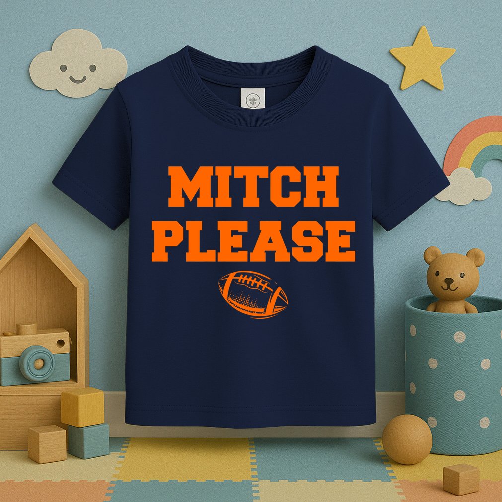 Mitch Please Football Logo Toddler T-Shirt