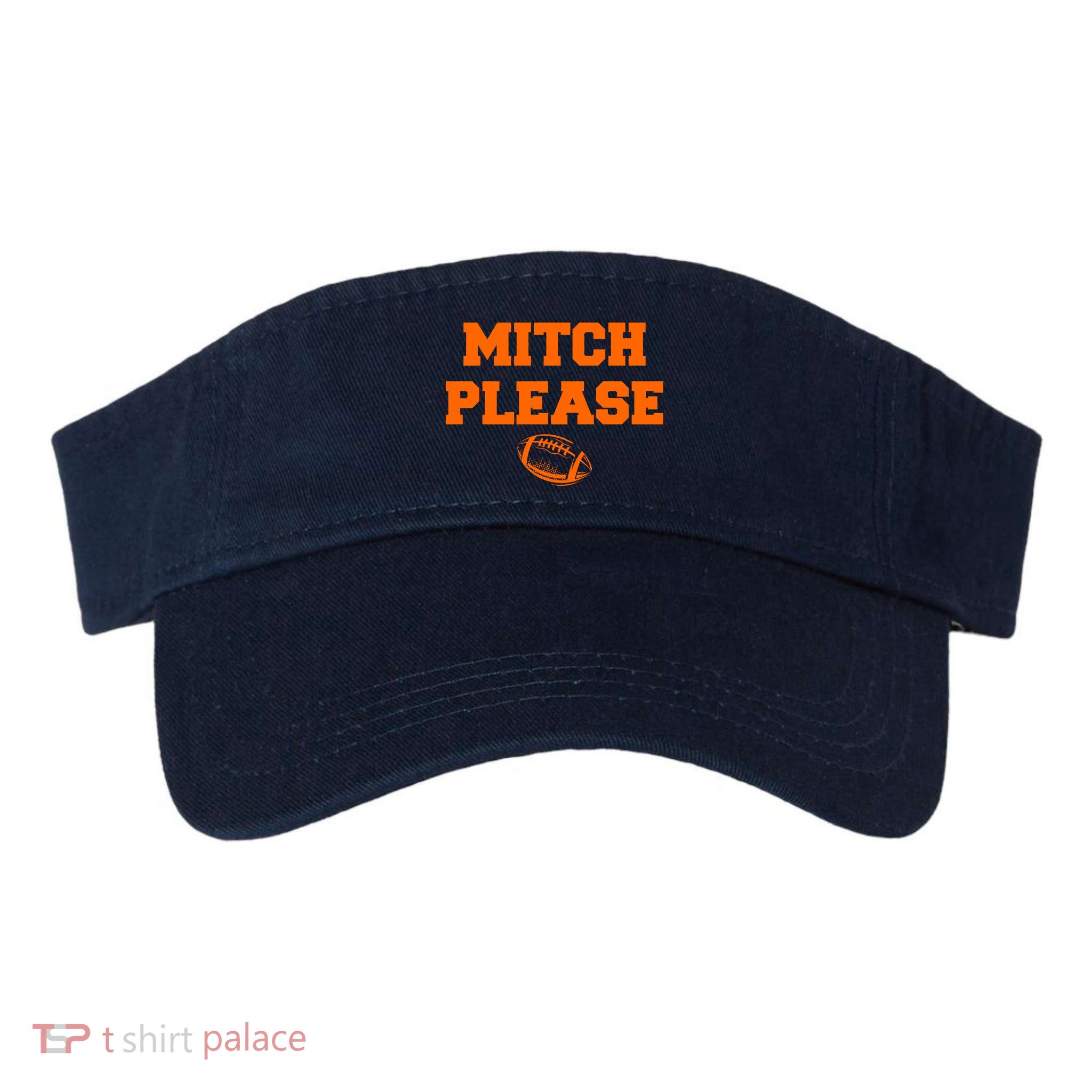 Mitch Please Football Logo Visor