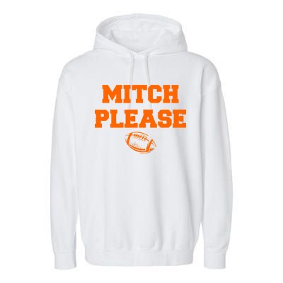 Mitch Please Football Logo Garment-Dyed Fleece Hoodie