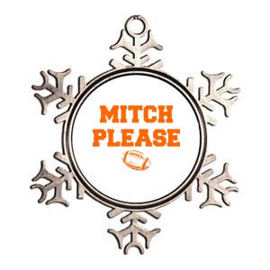 Mitch Please Football Logo Metallic Star Ornament