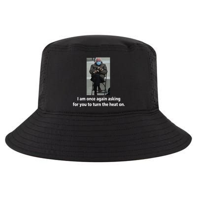 Mittens Bernie Sanders Inauguration Turn On The Heat Cool Comfort Performance Bucket Hat
