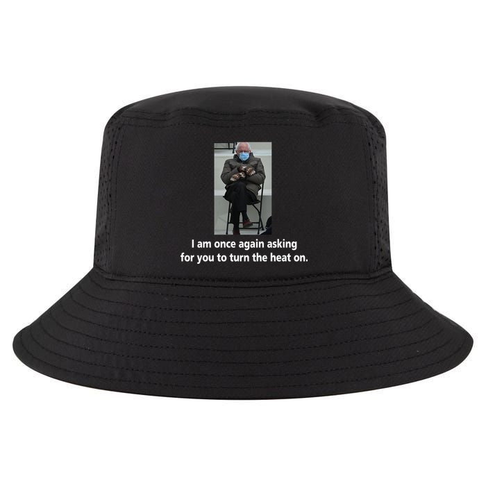 Mittens Bernie Sanders Inauguration Turn On The Heat Cool Comfort Performance Bucket Hat