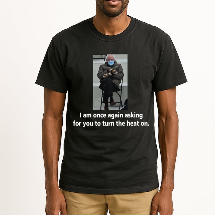 Mittens Bernie Sanders Inauguration Turn On The Heat Tall T-Shirt