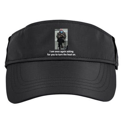 Mittens Bernie Sanders Inauguration Turn On The Heat Adult Drive Performance Visor