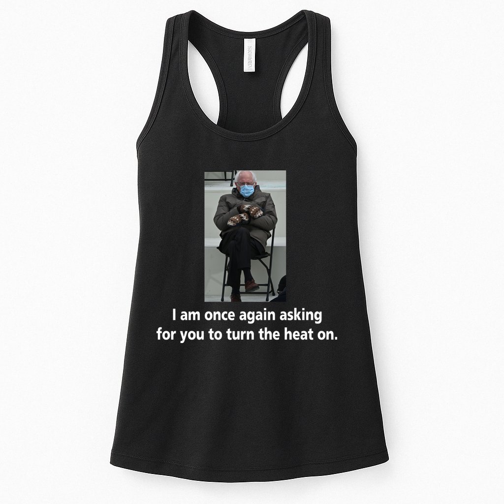 Mittens Bernie Sanders Inauguration Turn On The Heat Womens Tank Top