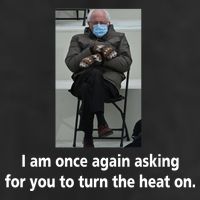Mittens Bernie Sanders Inauguration Turn On The Heat Golf Towel