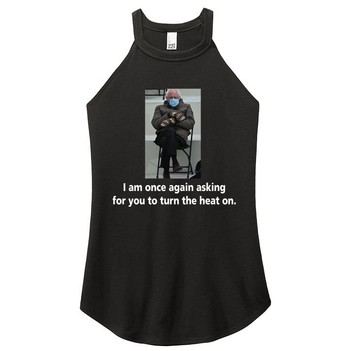 Mittens Bernie Sanders Inauguration Turn On The Heat Women's Perfect Tri Rocker Tank