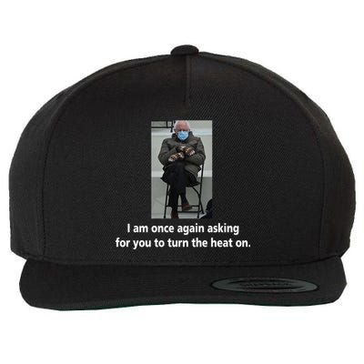 Mittens Bernie Sanders Inauguration Turn On The Heat Wool Snapback Cap