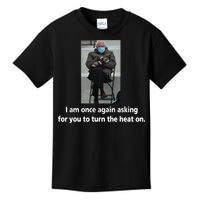 Mittens Bernie Sanders Inauguration Turn On The Heat Kids T-Shirt