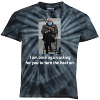 Mittens Bernie Sanders Inauguration Turn On The Heat Kids Tie-Dye T-Shirt