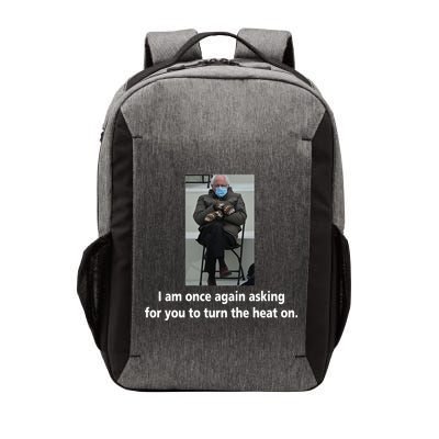 Mittens Bernie Sanders Inauguration Turn On The Heat Vector Backpack