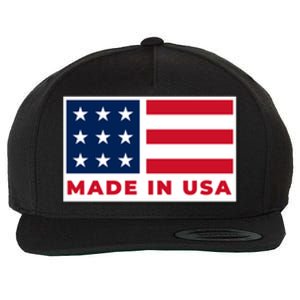 Made In USA Wool Snapback Cap