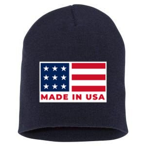 Made In USA Short Acrylic Beanie