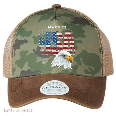 Made In Usa Patriotic American Flag Bald Eagle America Legacy Tie Dye Trucker Hat