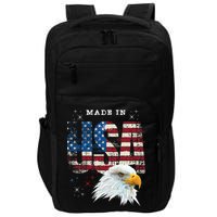 Made In Usa Patriotic American Flag Bald Eagle America Impact Tech Backpack