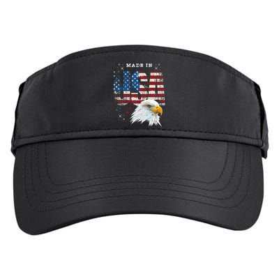 Made In Usa Patriotic American Flag Bald Eagle America Adult Drive Performance Visor