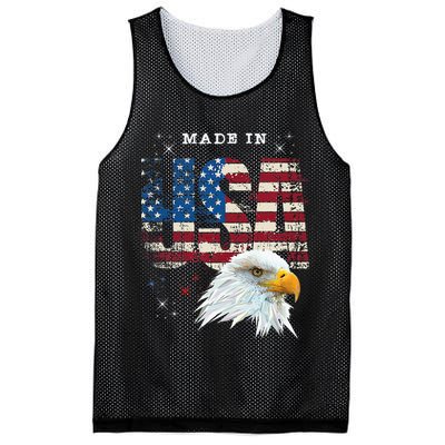 Made In Usa Patriotic American Flag Bald Eagle America Mesh Reversible Basketball Jersey Tank