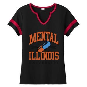 Mental Illinois University Ladies Halftime Notch Neck Tee