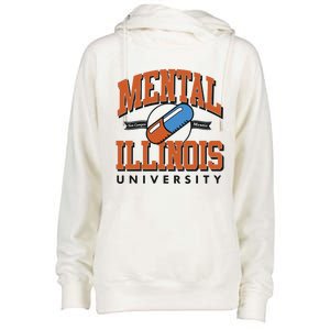 Mental Illinois University Womens Funnel Neck Pullover Hood