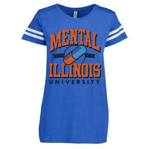 Mental Illinois University Enza Ladies Jersey Football T-Shirt