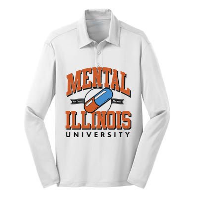 Mental Illinois University Silk Touch Performance Long Sleeve Polo