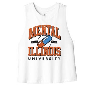 Mental Illinois University Women's Racerback Cropped Tank