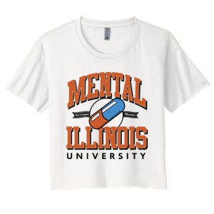 Mental Illinois University Women's Crop Top Tee