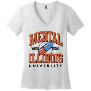 Mental Illinois University Women's V-Neck T-Shirt