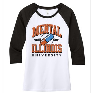 Mental Illinois University Women's Tri-Blend 3/4-Sleeve Raglan Shirt