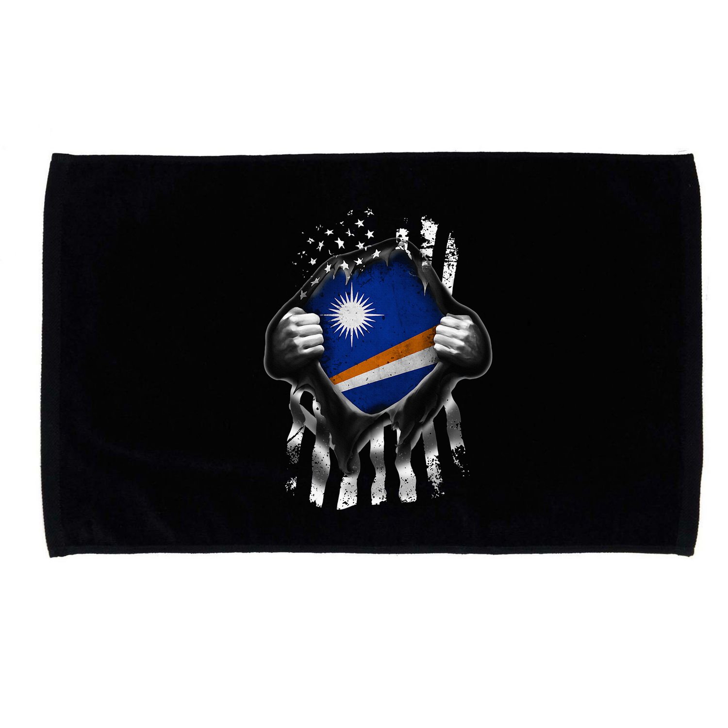 Marshall Islands Usa Flag Marshallese American Microfiber Hand Towel