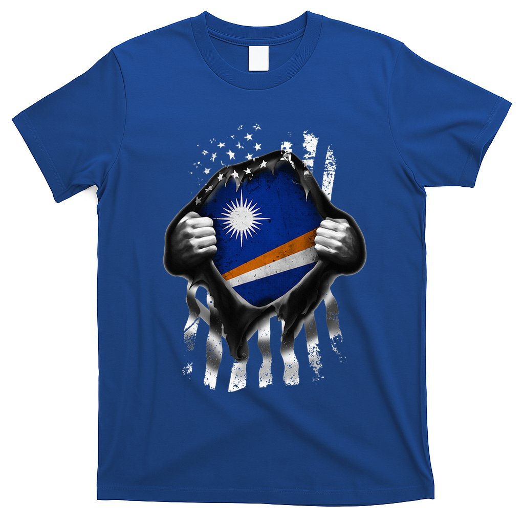 Marshall Islands Usa Flag Marshallese American T-Shirt