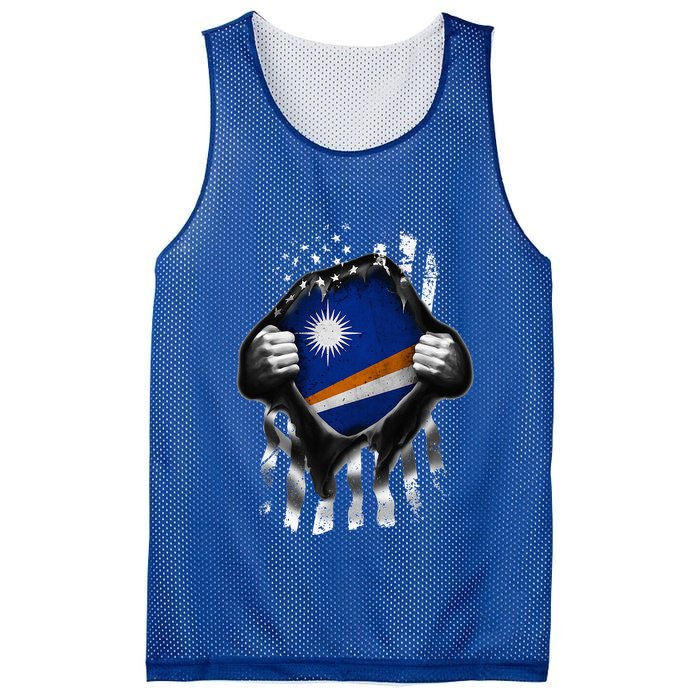 Marshall Islands Usa Flag Marshallese American Mesh Reversible Basketball Jersey Tank