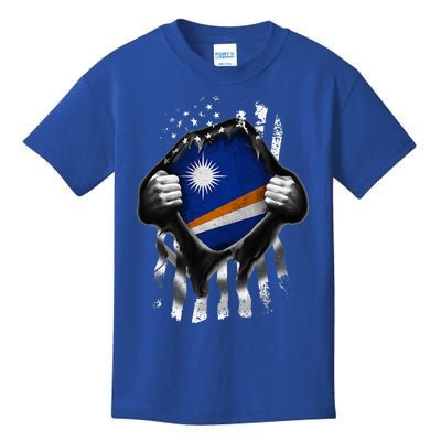 Marshall Islands Usa Flag Marshallese American Kids T-Shirt