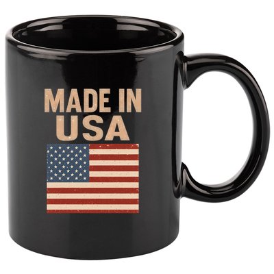 Made in USA 11oz C Handle Ceramic Mug
