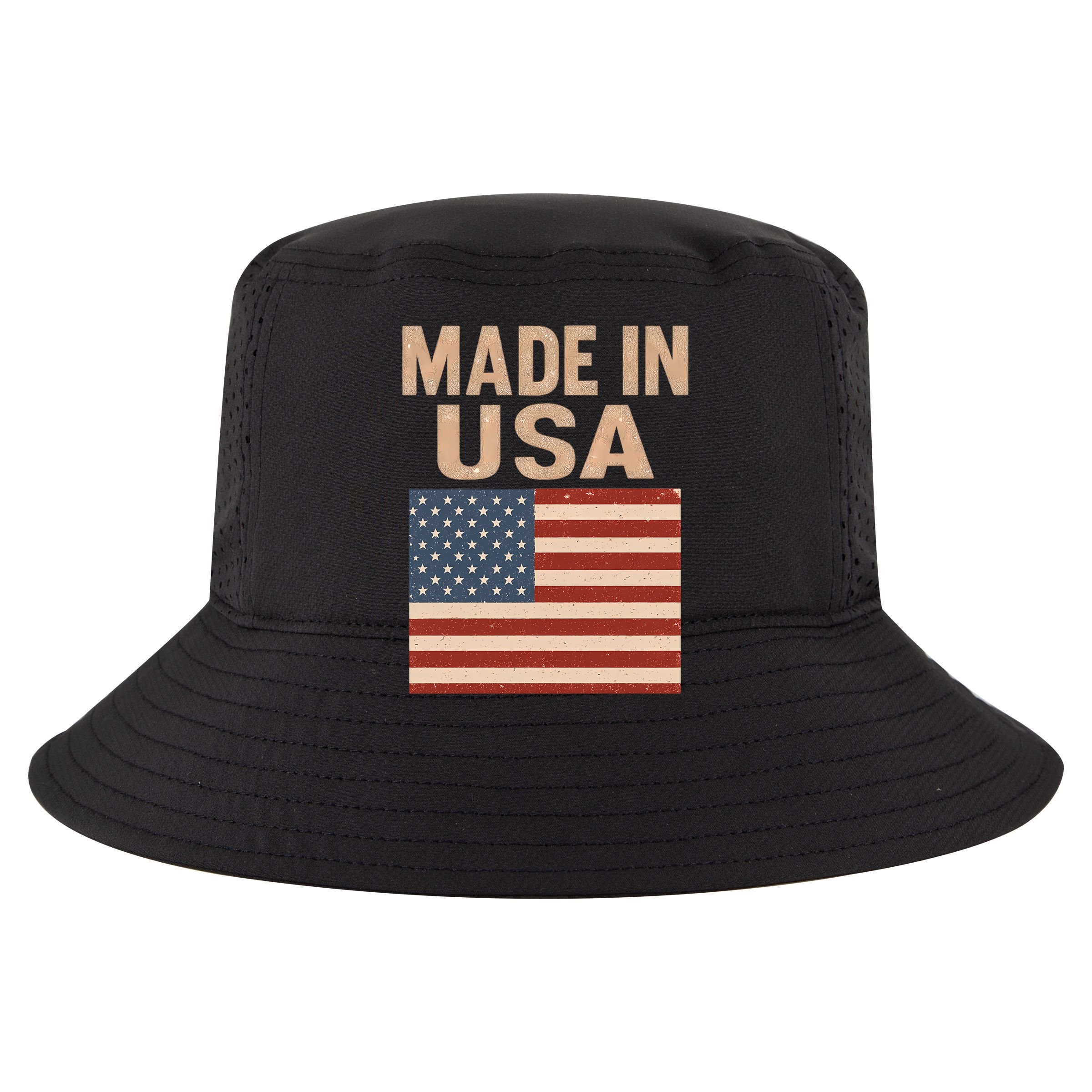 Made in USA Flat Bill Trucker Hat