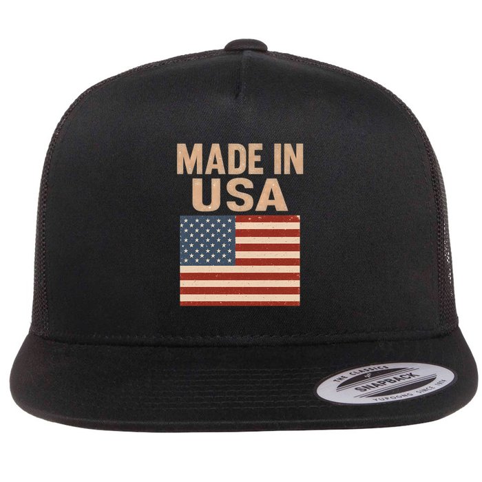 Made in USA Flat Bill Trucker Hat