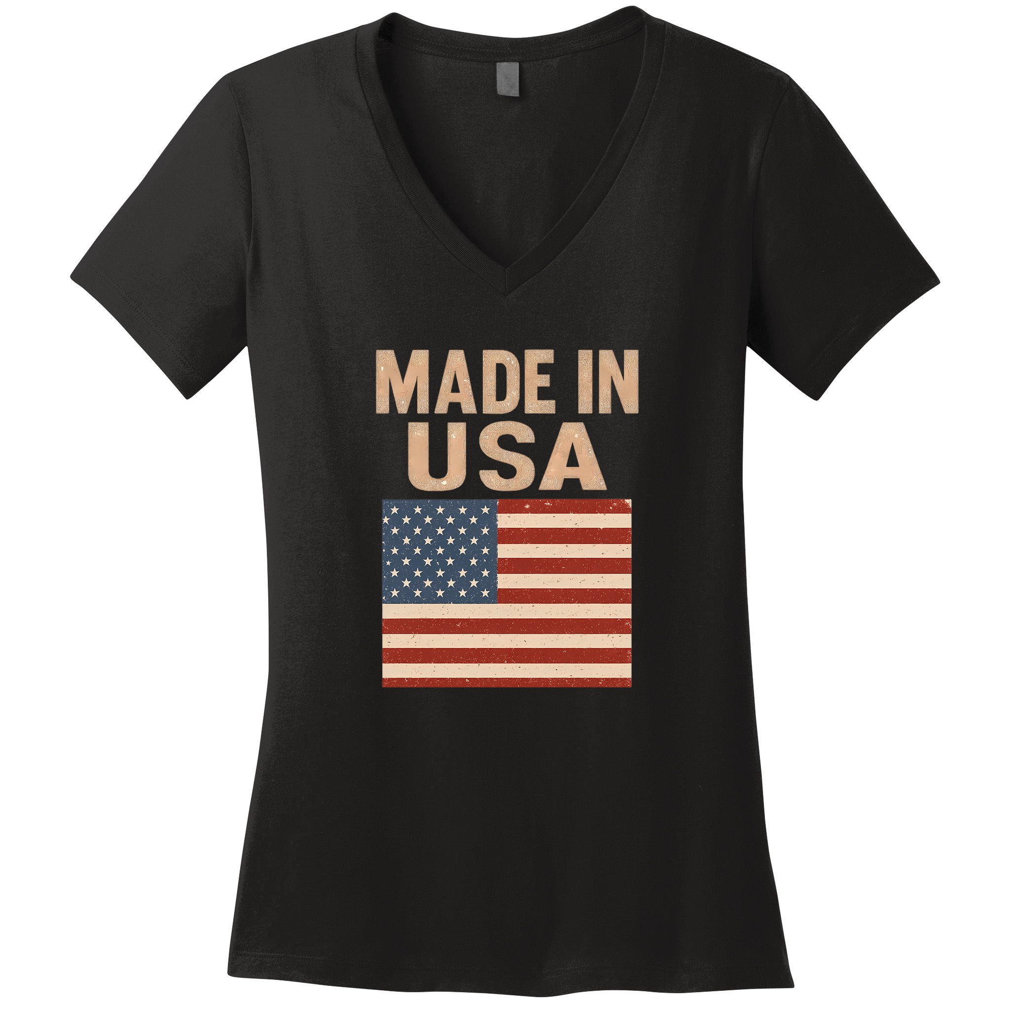 Made in USA Women's V-Neck T-Shirt