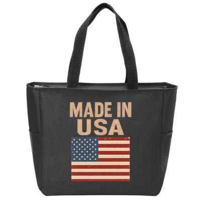 Made in USA Zip Tote Bag