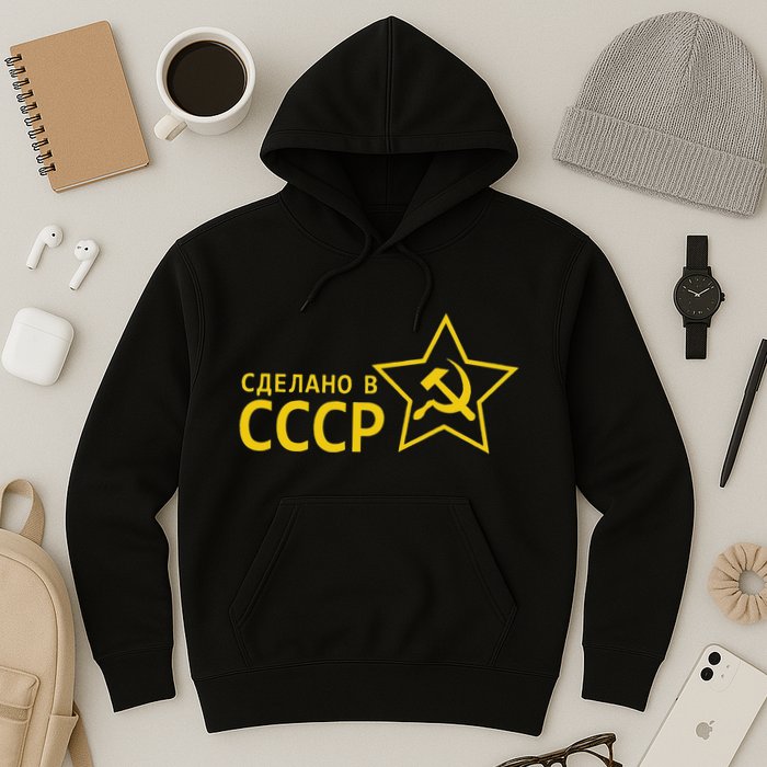 Made In Ussr Soviet Union Star Hammer And Sickle Hoodie