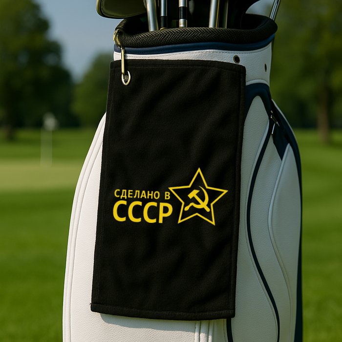 Made In Ussr Soviet Union Star Hammer And Sickle Golf Towel